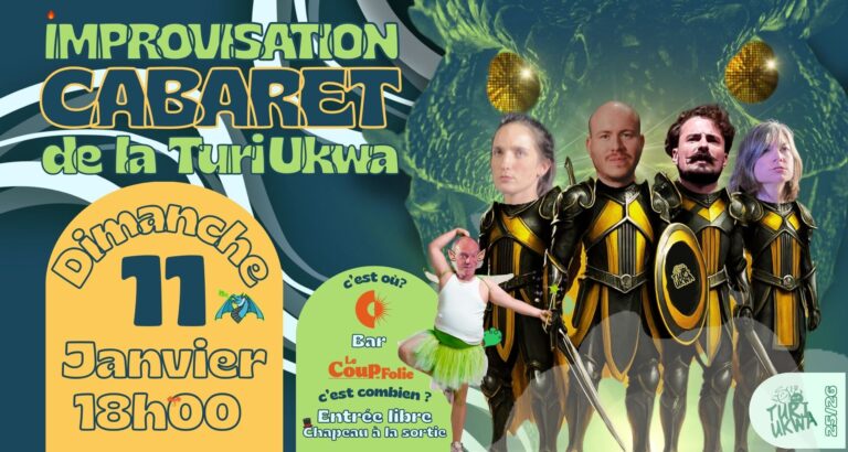 Cabaret d’improvisation du 11 janvier 2026, au Coup de Folie