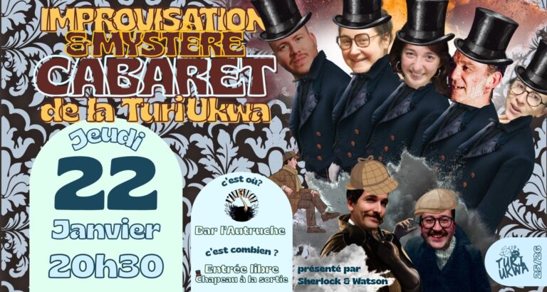 🔍 CABARET & MYSTERE IMPROVISÉ à l&rsquo;Autruche