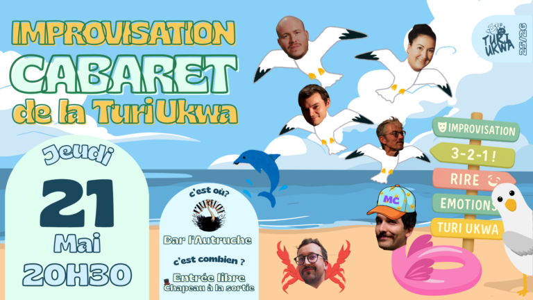 CABARET d&rsquo;Improvisation à l&rsquo;Autruche – Jeudi 21 Mai 2026